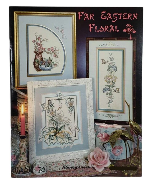 Far East Floral CROSS STITCHING Projects Craft Book 70