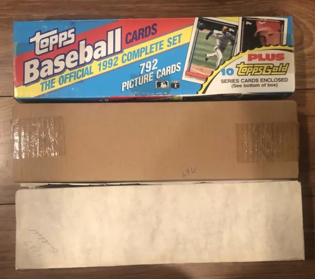 1987, 1989, 1992 Topps Baseball Complete sets ~ McGwire, Bonds, Bagwell, Chipper