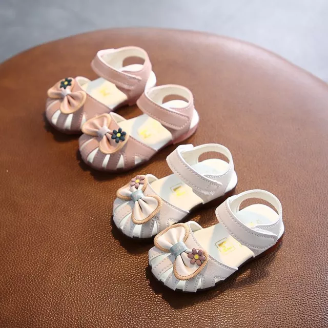 Summer Flower Baby Girls Kids Toddlers Princess Wedding Shoes Party Soft Sandals