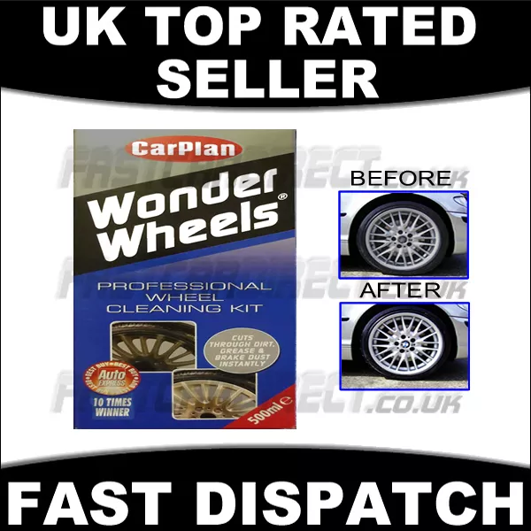 Wonder Wheels Professional Wheel Cleaning Kit Cleaner Alloy Steel Plastic