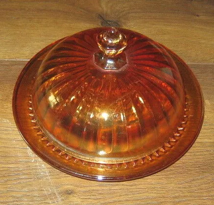 Vintage Glass Butter Dish