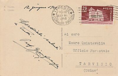 1949 Trieste A Amg-Ftt Local Elections 1 V Postcard MF91054
