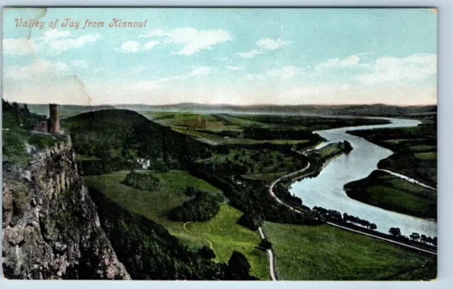 Valley of Tay from Kinnoul Scotland UK Postcard