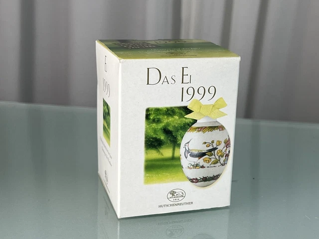 Œuf En Porcelaine Hutschenreuther 1990 | Collection Annuelle - Neuf Original 7cm