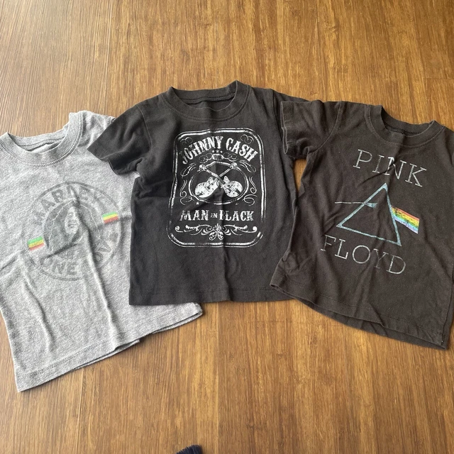 Band Shirts Kids 2T Tee Toddler T Bob Marley Johnny Cash Pink Floyd Lot Set Boys
