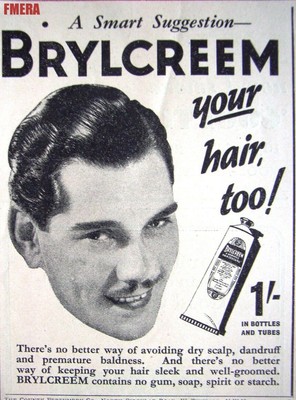 Original Small 1938 Print AD 'BRYLCREEM' Hair Cream Hairdressing ADVERT #4 