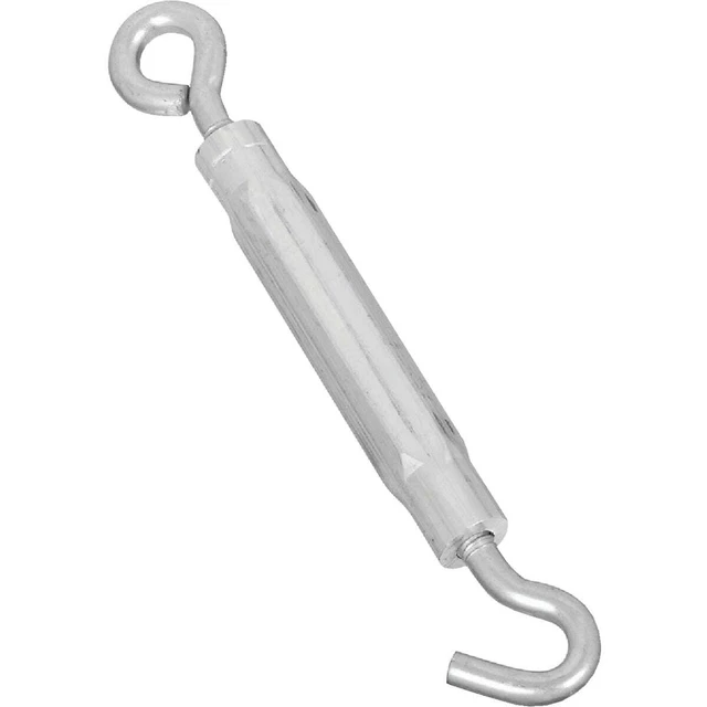 National 3/16 In. x 5-1/2 In. Zinc Hook & Eye Turnbuckle N221846 Pack of 10