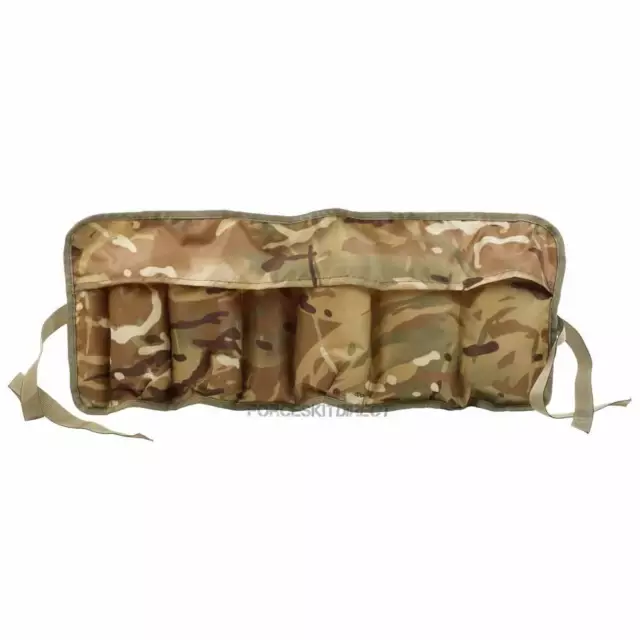 British Army Wash Kit Utility Tool Roll - MTP Multicam Survival Storage Pouch