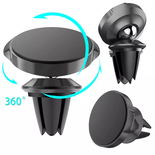 Universel Support Voiture Magnétique Rotation 360° pour iPhone Samsung GPS 2