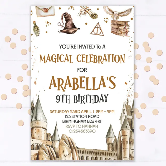 L'anniversaire Harry Potter de Leane (10 ans) 1/4 : les invitations -  PeggyCrea