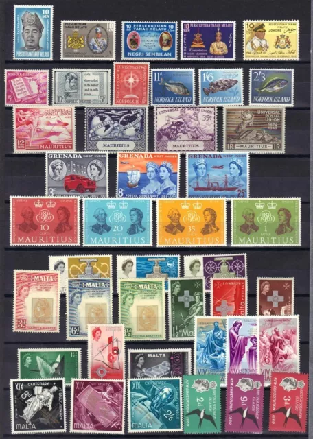 Britische Handelsüblichen 1940-60's Coll Von 325 Neuwertig Singles Set & Block 4