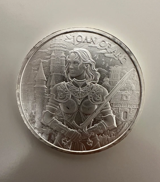 JOAN OF ARC Legendary Warriors 2 Oz Silber Münze 5$ Niue 2024