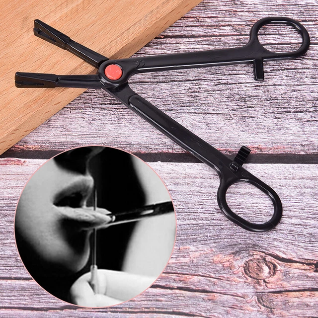 Body Piercing Tool Art Forceps Clamps Tongue Belly hip Nose Lip Ear Ta_tu