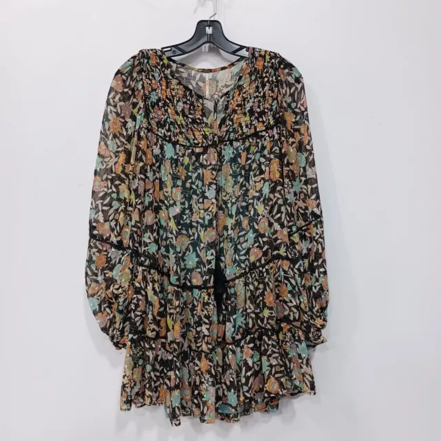 Free People Women's Floral Print Free Swinging Mini Dress Size M