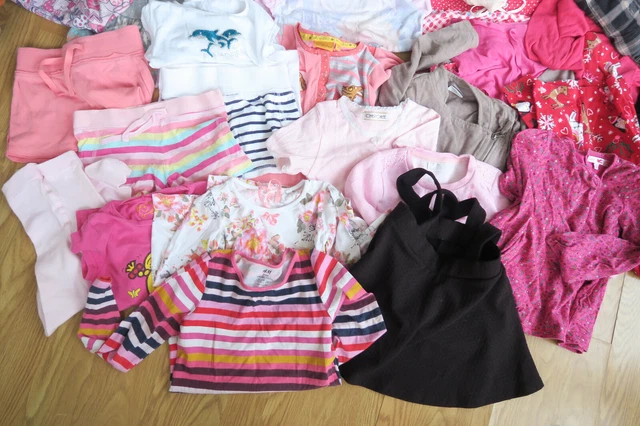 41x pz pacchetto ragazze età 3-5 anni vestiti h&m, next, george, f&f, m&s, gap, TU 2