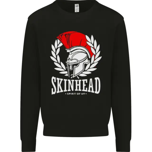 Skinhead Roman Trojan Helmet Punk Music Kids Sweatshirt Jumper