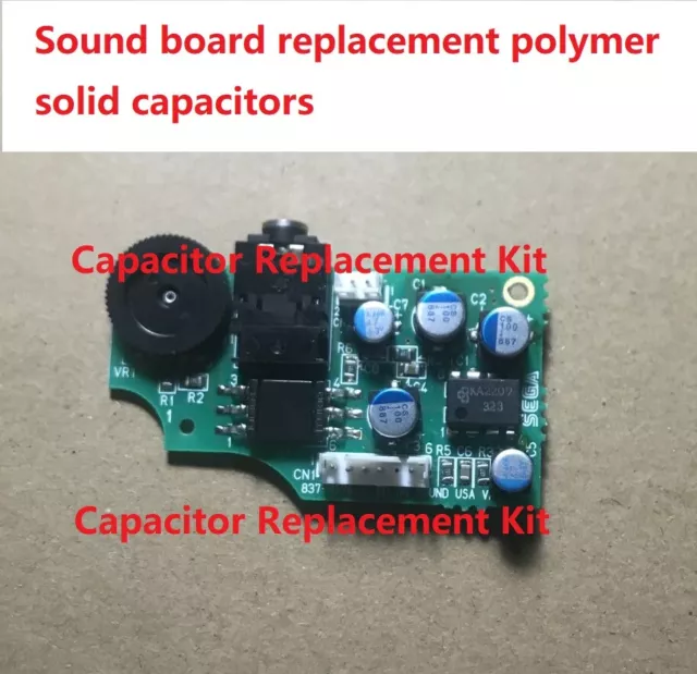 Sega Game Gear Capacitor Replacement Kit / VA1 VA4 VA5 & Sound board kit