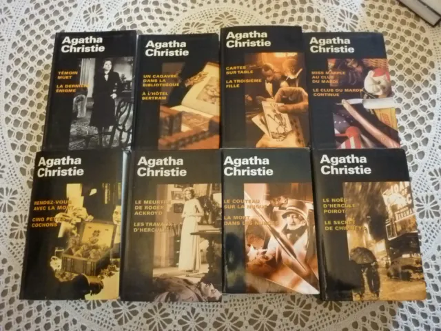 AGATHA  CHRISTIE ,  8 livres, FRANCE  LOISIRS , 2 romans par livre
