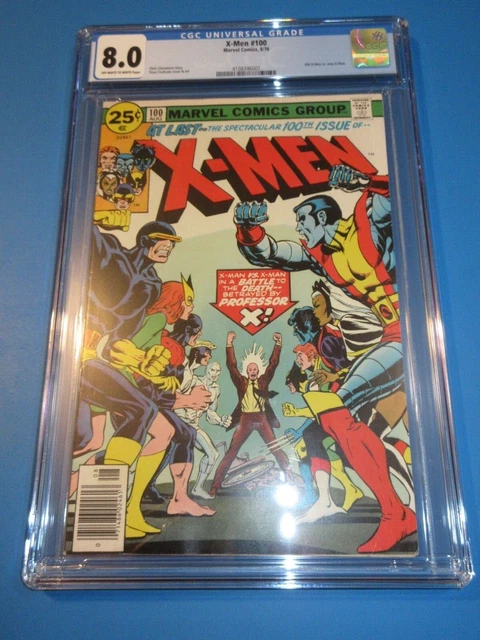 X-men #100 Bronze age Origin of Phoenix Key CGC 8.0 VF Beauty Wow