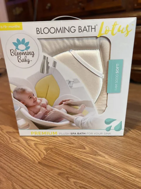 Blooming Bath Lotus Baby Bath Bathing Mat Flower Bath Yellow 