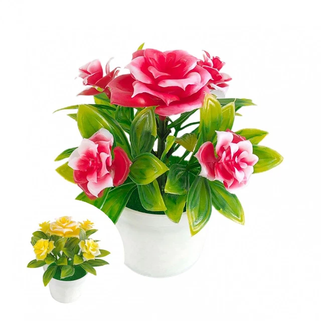 POTTED PLANT LIFELIKE Artificial Nontoxic Ecofriendly Bonsai Gift EUR