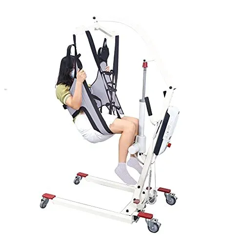 Patient Hoyer Lift Sling 485lbs Weight Capacity, Large Medical Hoyer Lifts Sl...