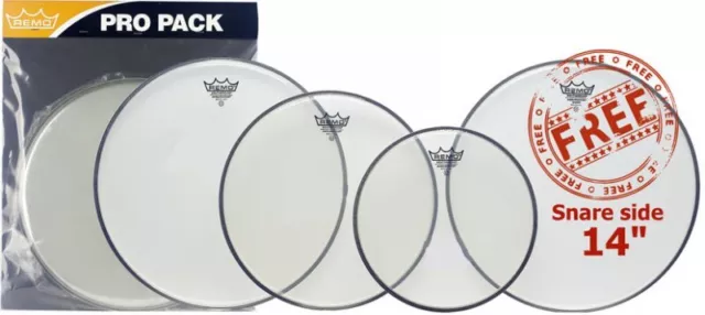 Remo Ambassador Clear Rock Value Pack PP-0740-BA