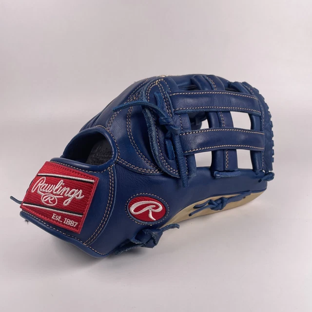 RAWLINGS GG ELITE Baseball Glove 12.75" Blue Leather Model GGE1275HR