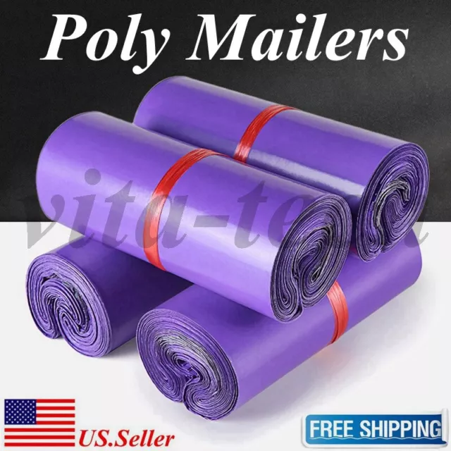 Poly Mailers Shipping Mailing Packaging Plastic Envelope Self Sealing Bag Purple