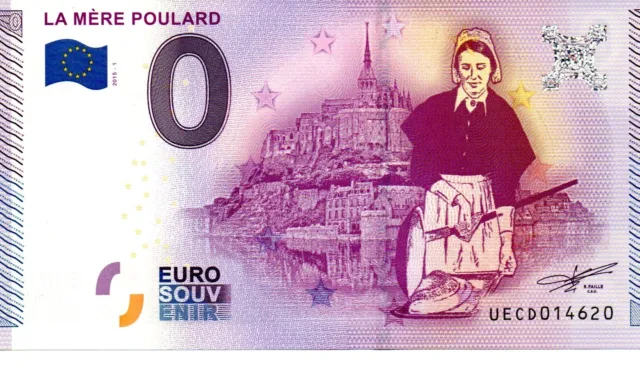 Billet Touristique Euro Souvenir - 0 Euro - La Mere Poulard 2015-1