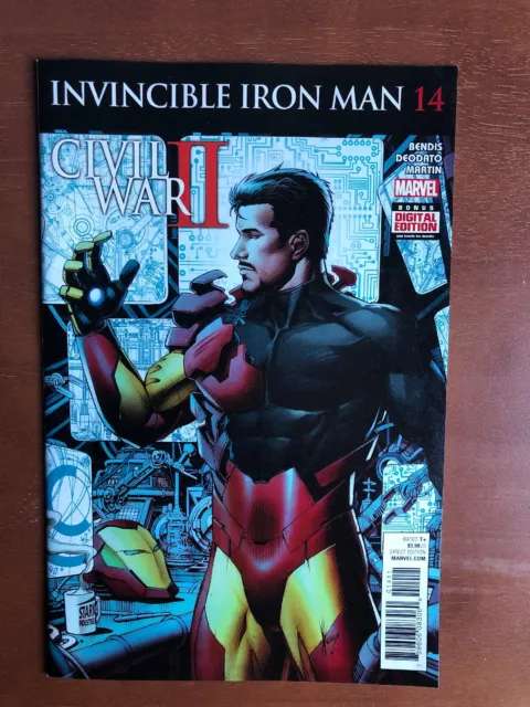 Invincible Iron Man #14 (2016) 9.2 NM Marvel Key Issue Comic Book Stan Lee