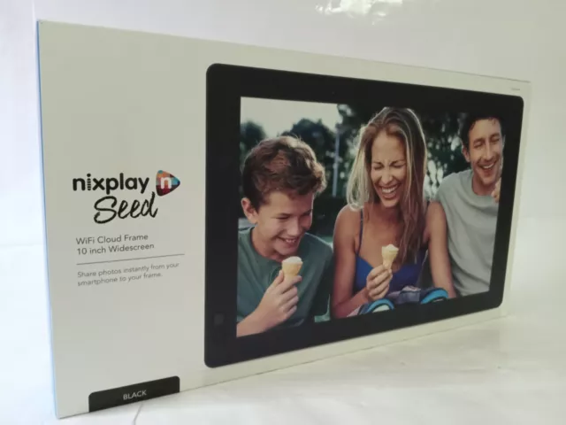 Nixplay Seed 8 inch Digital Photo Frame Black - W08D