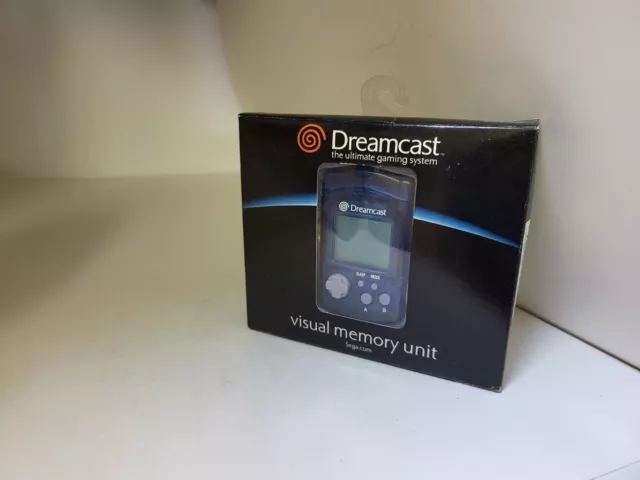 NEU Offizieller Original-Zubehör-Hersteller Sega Dreamcast durchscheinend blau VMU HKT-7000 Speicherkarte #N30