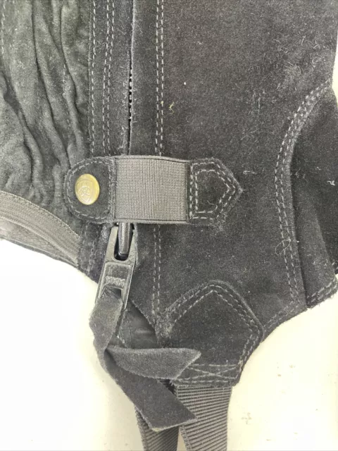 ARIAT MEN'S SUEDE Leather Chaps Size L Black $41.25 - PicClick