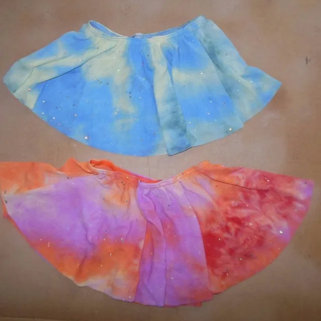 STRETCH POLYESTER ballet SKIRT IN 2 DIFFERENT COLORS Print Mid thigh length