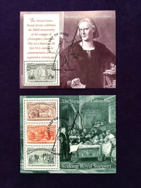 The Voyages of Columbus, 1492-1992, Postage Stamps (16) In First Issue Sheets