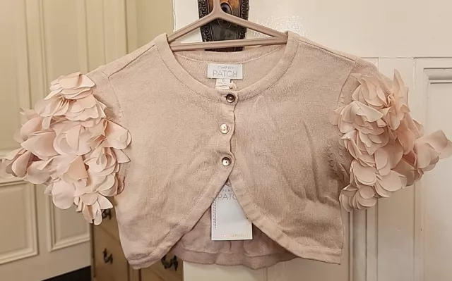 Girls Pumpkin Patch Chiffon Flutter Sleeve Cardigan Blush Size 6