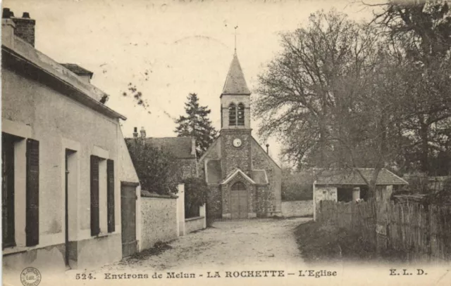 CPA Env. de MELUN - La Rochette - L'Église (170900)