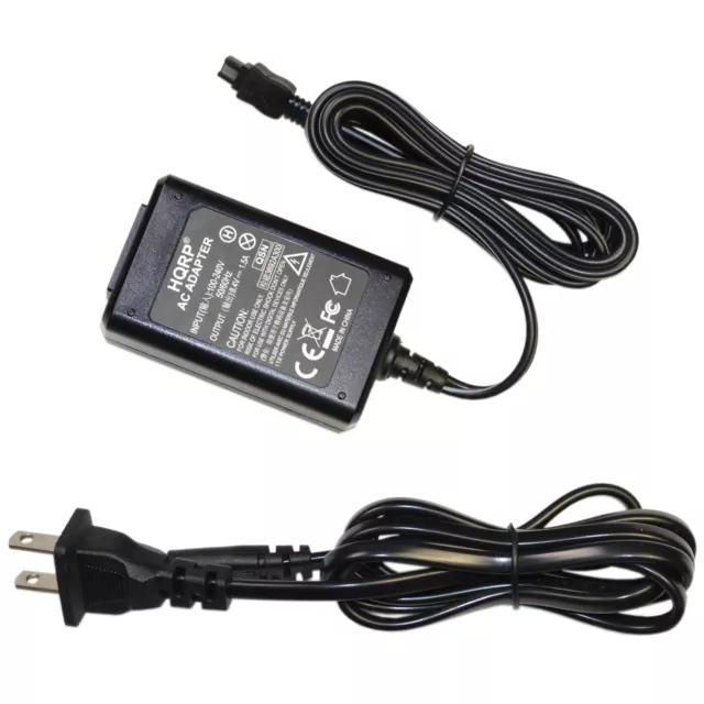 HQRP AC Adapter for Sony Handycam HDR-XR500 HDR-XR500E HDR-XR500V HDR-XR500VE