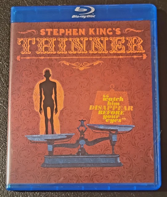 Stephen King's THINNER (Blu-ray) - Olive Films OOP & RARE!! Tom Holland Stephen King's THINNER (Blu-ray) - Olive Films OOP & RARE!! Tom Holland