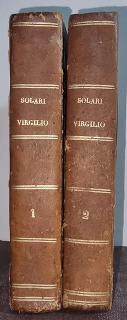 G. Solari L Eneide Di Virgilio Marone Genova Giossi 1810 Tomi 2