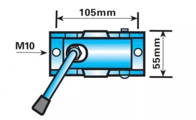 Trailer Jockey Wheel Split Clamp 34mm for Boat Bracket Stems, Prop Stands 2