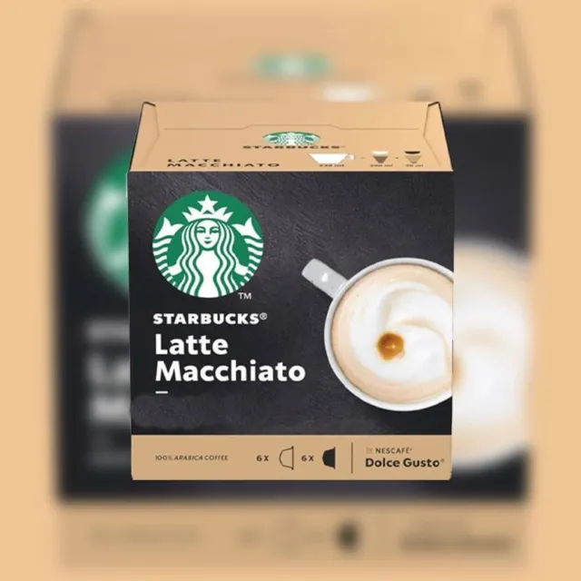 Nescafe Dolce Gusto Coffee Pods - Starbucks Latte Macchiato Pack of 1 to 6