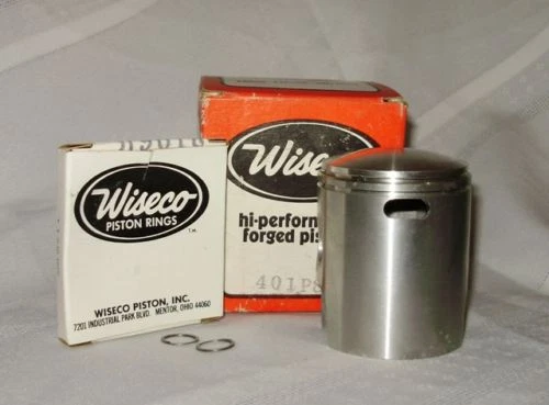 WISECO BULTACO 125 '76 PISTON KIT 53mm NEW NOS 401P6 Piston, Rings