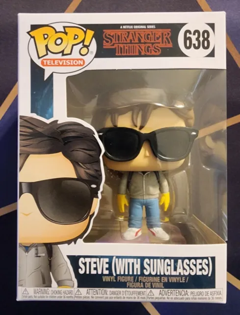 Funko Pop! # 638 Netflix Stranger Things "Steve With Sunglasses" New, Original