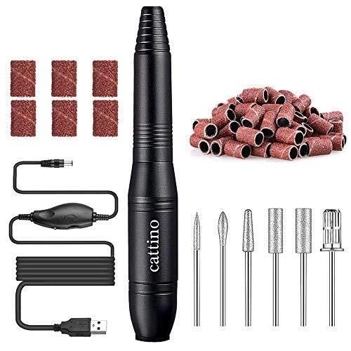 Taladro de uñas eléctrico portátil lima de uñas eléctrica para uñas de gel acrílico...