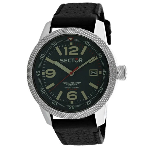 OROLOGIO SECTOR DA Uomo Overland Cinturino Nero Quadrante Nero