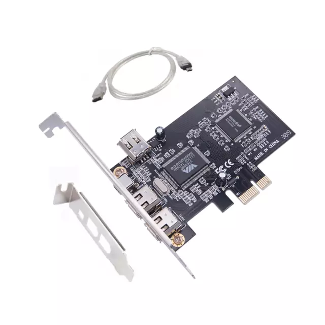 PCI Ex1 to External IEEE 1394 Adapter Controller 4-Port PCIE FireWire Card