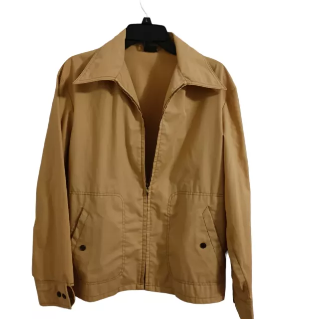 Vintage 1970s McGregor Jacket Mens USA Yellow Size 40 Pockets