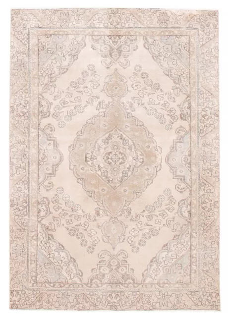 Traditional Vintage Hand-Knotted Carpet 6'1" x 8'9" Wool Area Rug